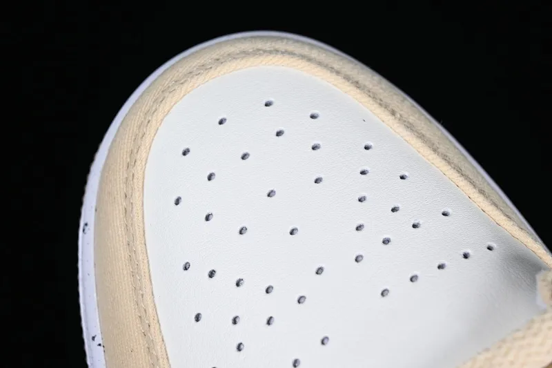All categories Air Jordan Jordan series basketball shoes Air Jordan 1 Low Air Jordan 1 Low AJ1 Joe 1 electric embroidery white and yellow low-top cultural basketball shoes FN3722-701